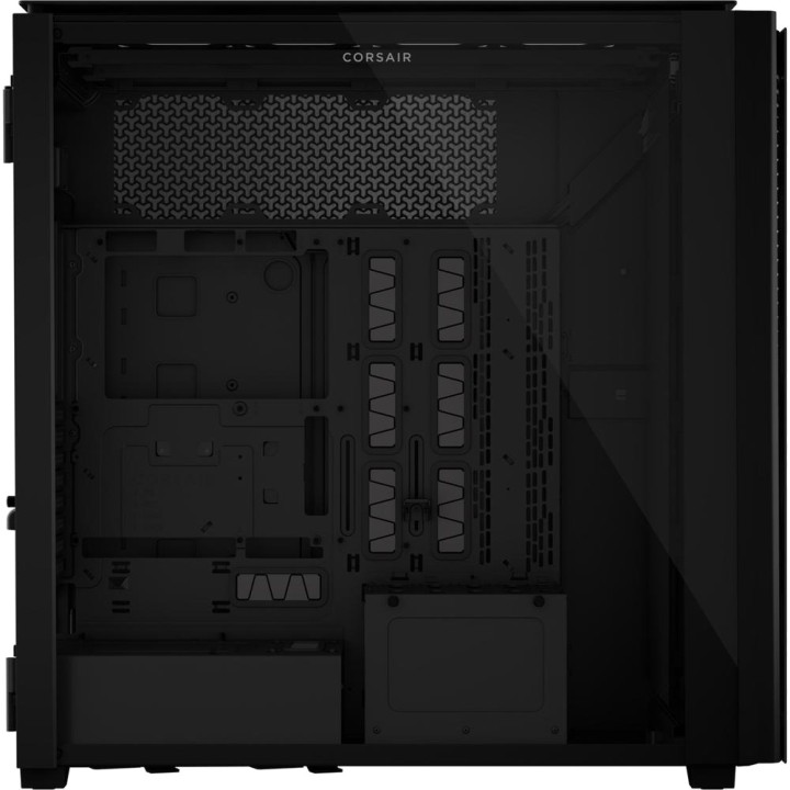 CORSAIR Caja de PC gran torre con cristal templado ICUE-LINK