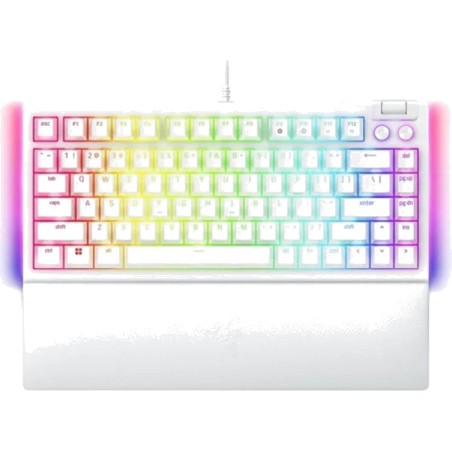 tastiera gaming meccanica compatta hot-swap con layout statunitense blackwidow-v4 75% orange-switch rz03-05001700-r3m1