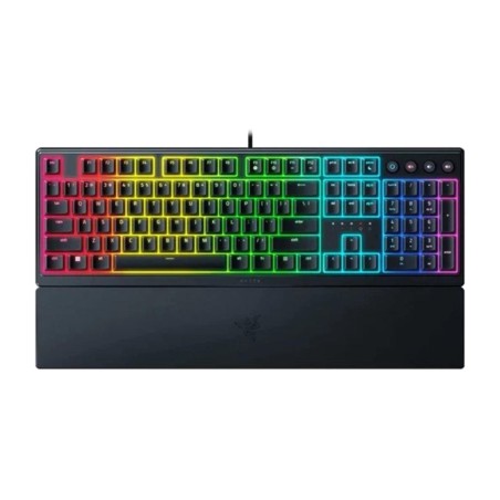 low-profile mechanical membrane gaming keyboard with spanish layout ornata-v3