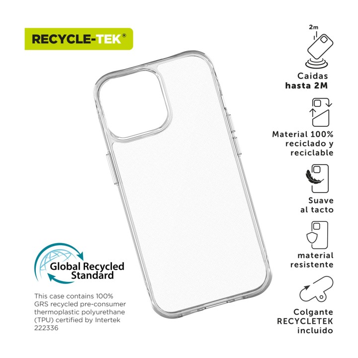 MUVIT Funda antigolpes reciclada para móvil SHOCKPROOF-2M