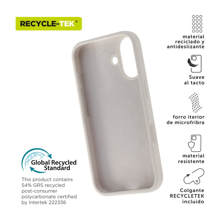 MUVIT Funda de silicona líquida reciclada para móvil