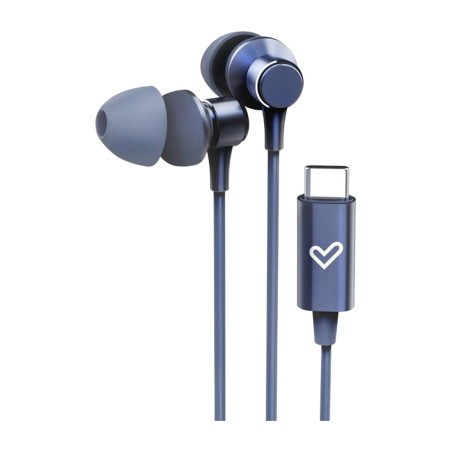 intraurální sluchátka z hliníku s digitálním převodníkem a mikrofonem metallized-usb-c