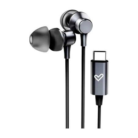 alumiiniset intraauraaliset kuulokkeet digitaalimuuntimella ja mikrofonilla metallized-usb-c