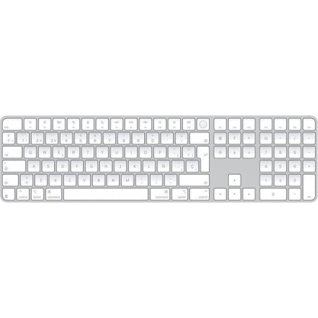 teclado inalámbrico con lector de huellas y bloque numérico para mac en español magic-keyboard-usb-c touch-id numeric-keypad