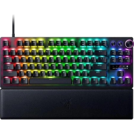 tastiera gaming ottica analogica senza tastierino numerico, con layout statunitense huntsman-v3 pro tkl