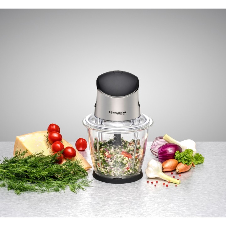 ROMMELSBACHER Elektrisk hackare med glasskål MZ 500 1,5L