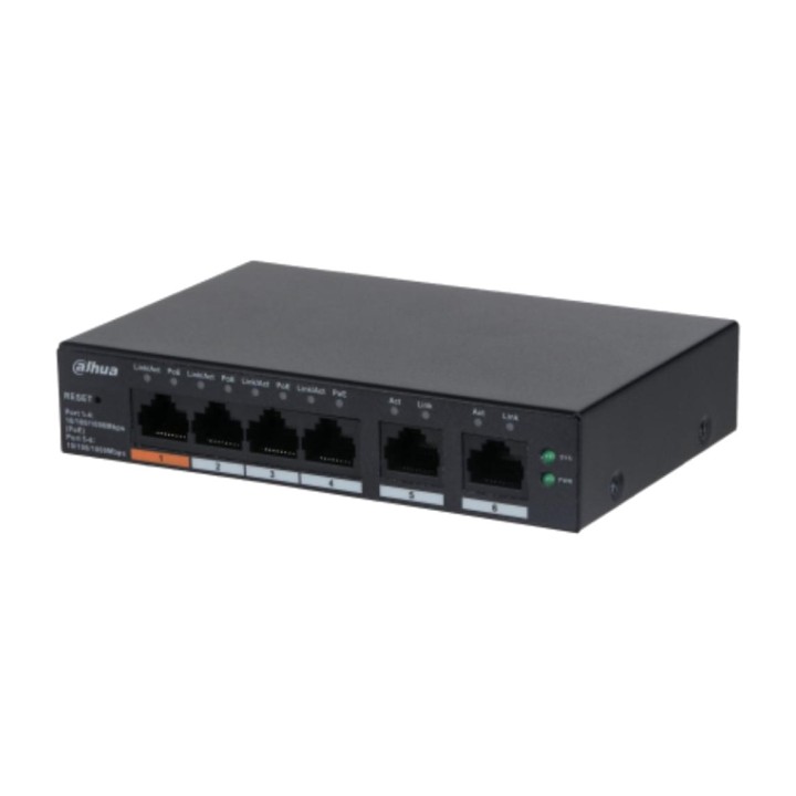 DAHUA Cloud-verwalteter Gigabit-PoE-Switch mit 6 Ports