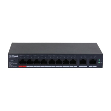 switch cloud gestionado poe de 10 puertos gigabit dh-cs4010-8gt-110