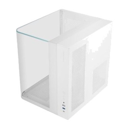 kubformad datorchassi med böjt panoramiskt härdat glas mc-infiniolite-atx 325mm-gpu