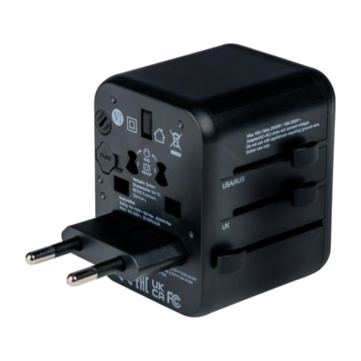 VERBATIM Καθολικός προσαρμογέας ταξιδίου UTA-02 USB-PD 20W
