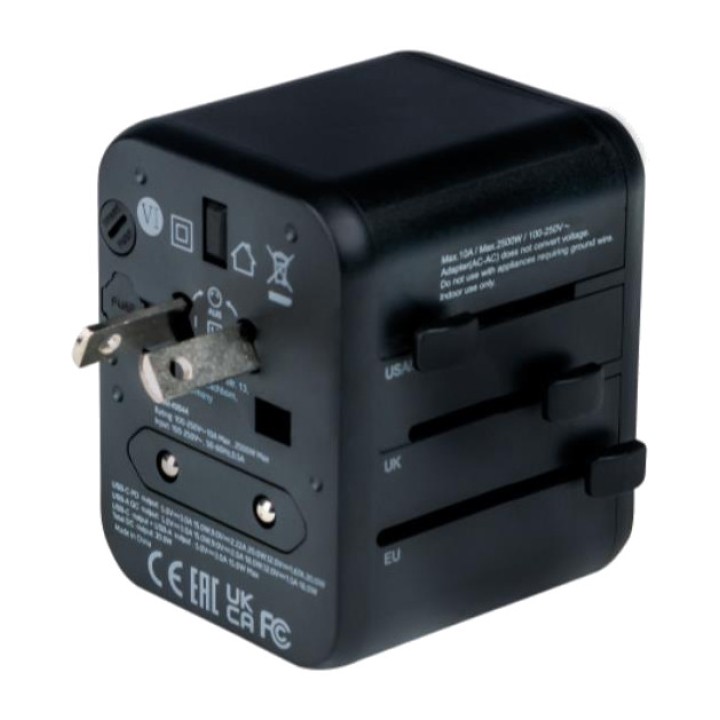 VERBATIM Univerzális utazó dugaszadapter UTA-02 USB-PD 20W