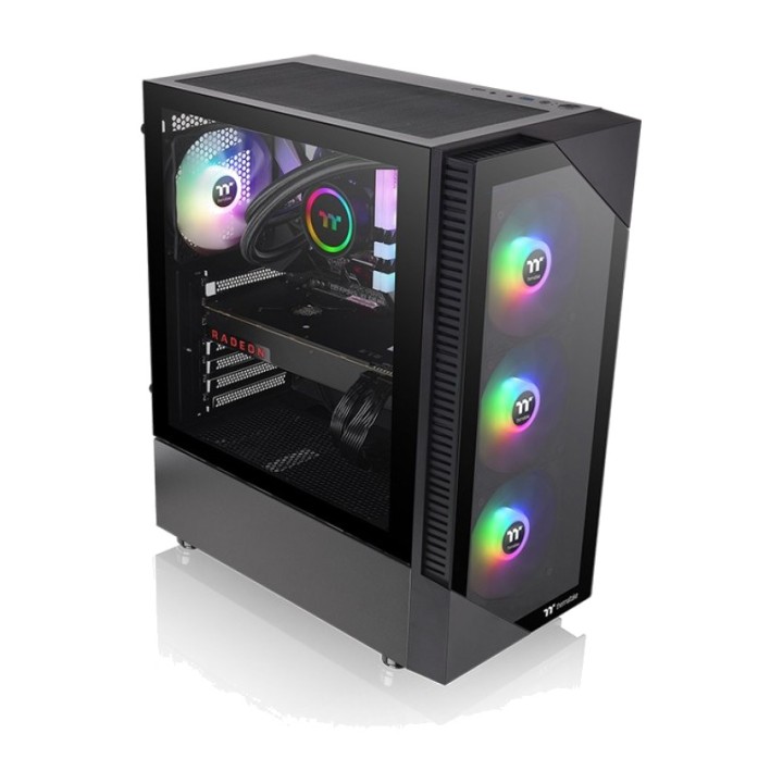 THERMALTAKE Mid-tower PC case with tempered glass VIEW 200