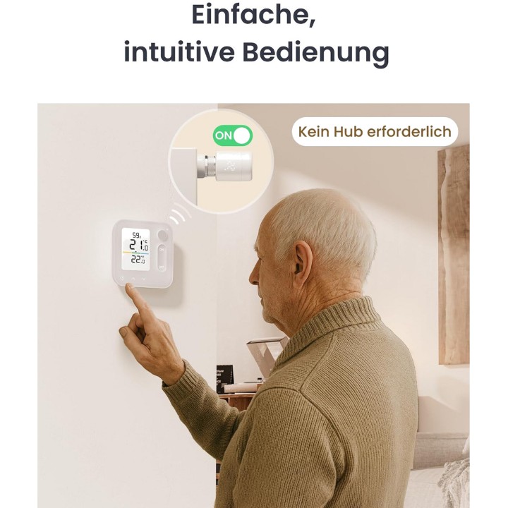 SWITCHBOT Set mit 3 intelligenten Heizkörperthermostaten mit