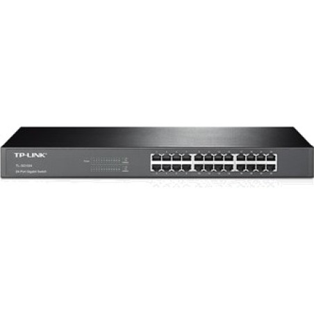 unmanaged gigabit-rack-switch mit 24 ports 1000mbps 1u