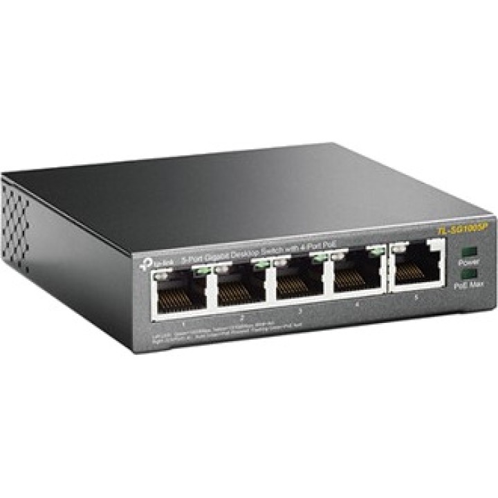 TP-LINK Unmanaged Gigabit-Switch mit 5 Ports und 4 PoE-Ports