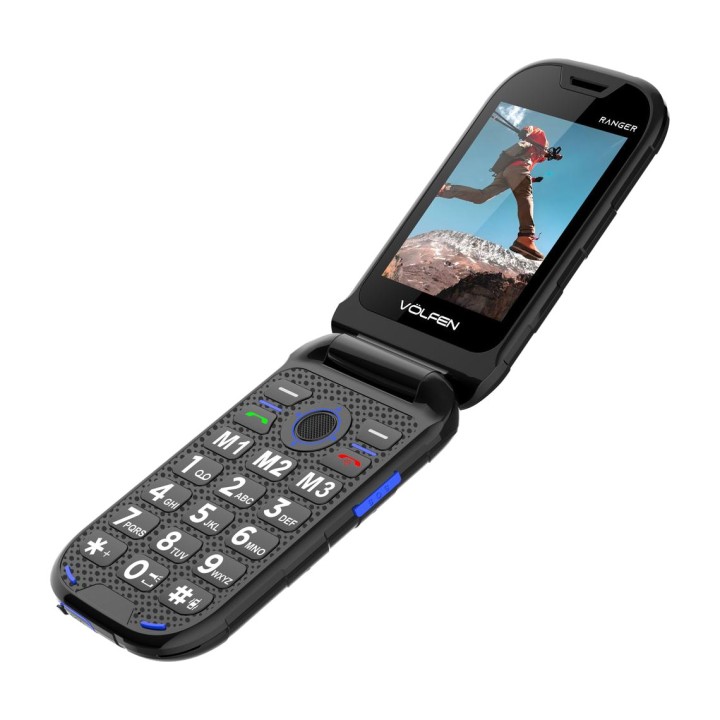 VOLFEN Telefono cellulare resistente a conchiglia con doppio