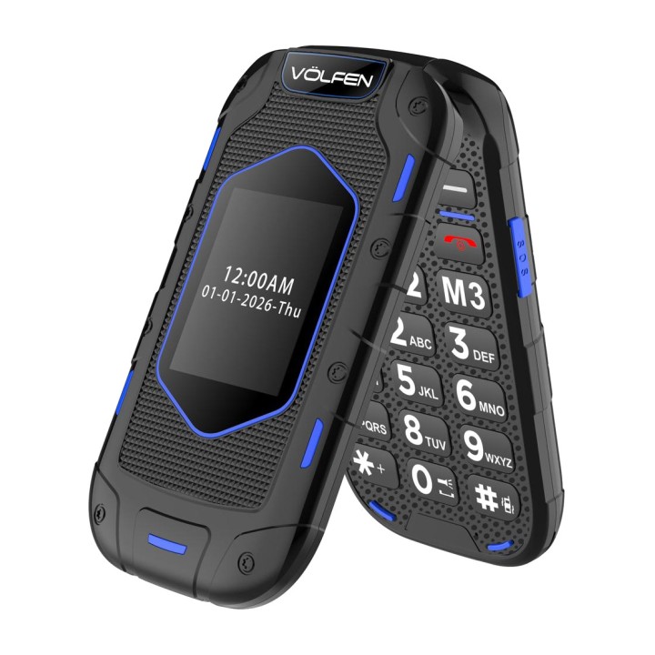 VOLFEN Telefono cellulare resistente a conchiglia con doppio