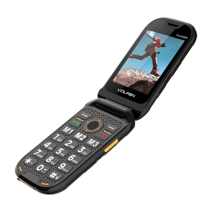 VOLFEN Telefono cellulare resistente a conchiglia con doppio