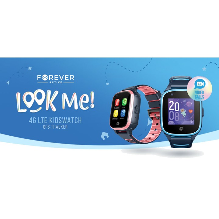 FOREVER GPS- und WLAN-Ortungs-Smartwatch für Kinder LOOK-ME