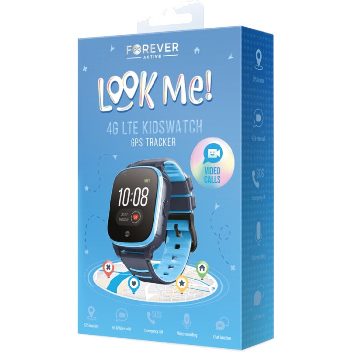 FOREVER GPS- und WLAN-Ortungs-Smartwatch für Kinder LOOK-ME