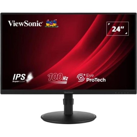 monitor de oficina ergonómico con hub usb vg2408a 24" full hd-ips 100hz