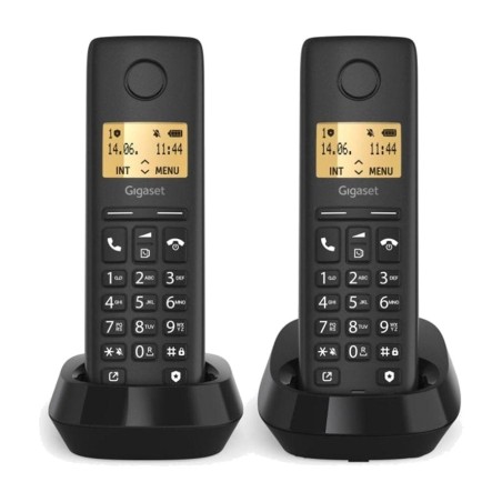 schnurloses dect-festnetztelefon mit 2 mobilteilen basic-100 duo