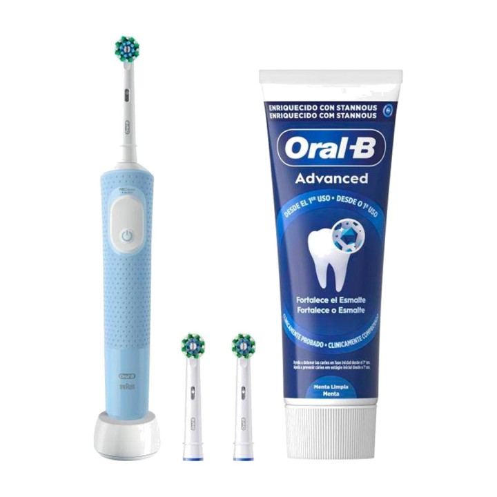 ORAL-B Polnilna električna zobna ščetka z 2 glavama in zobno