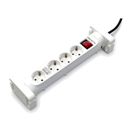 surge-protected power strip with 4 schuko sockets sps safe 4s