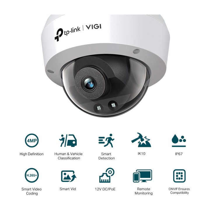 TP-LINK Κάμερα επιτήρησης IP Wi-Fi τύπου turret για