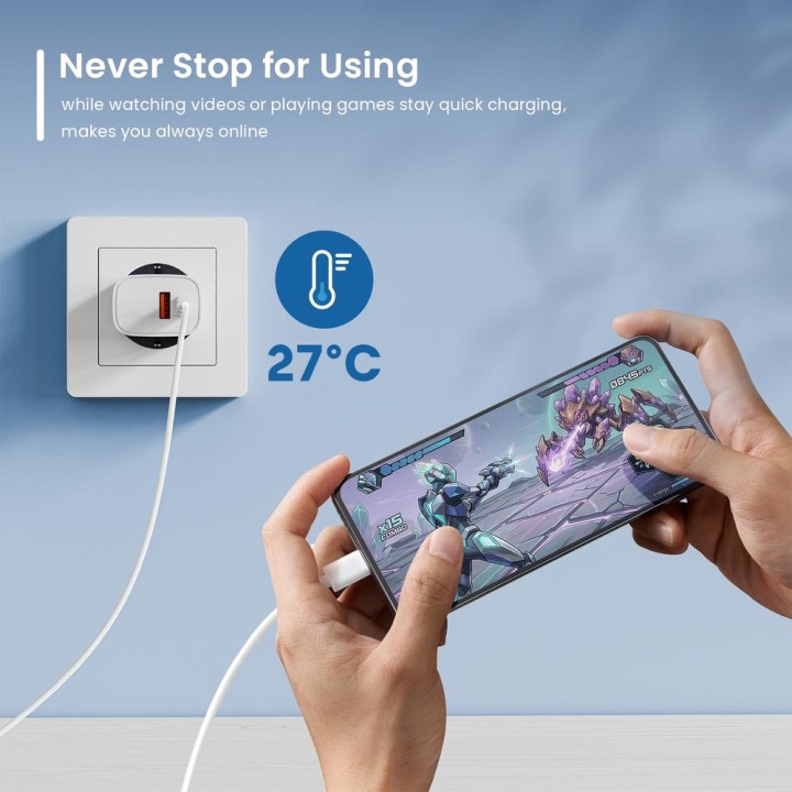EWENT Caricatore da parete rapido GaN EW1326 30W 1XUSB-C