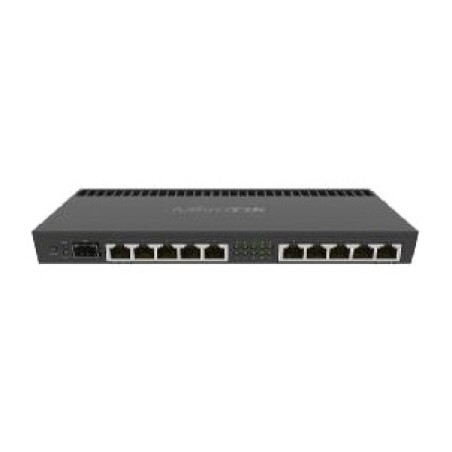 router para rack con 10 puertos gigabit y sfp+ de 10g rb4011igs al21400 1400mhz 1gb-ram