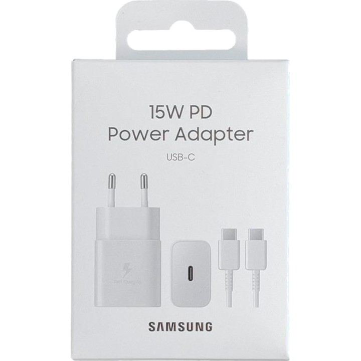 SAMSUNG USB-C fast-charging wall charger with cable included