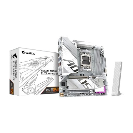 placa base micro atx para amd b850m aorus elite wifi6e ice am5