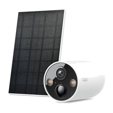 kit de cámara de vigilancia ip wifi para exterior con batería y panel solar tapo c425 2k 10000mah