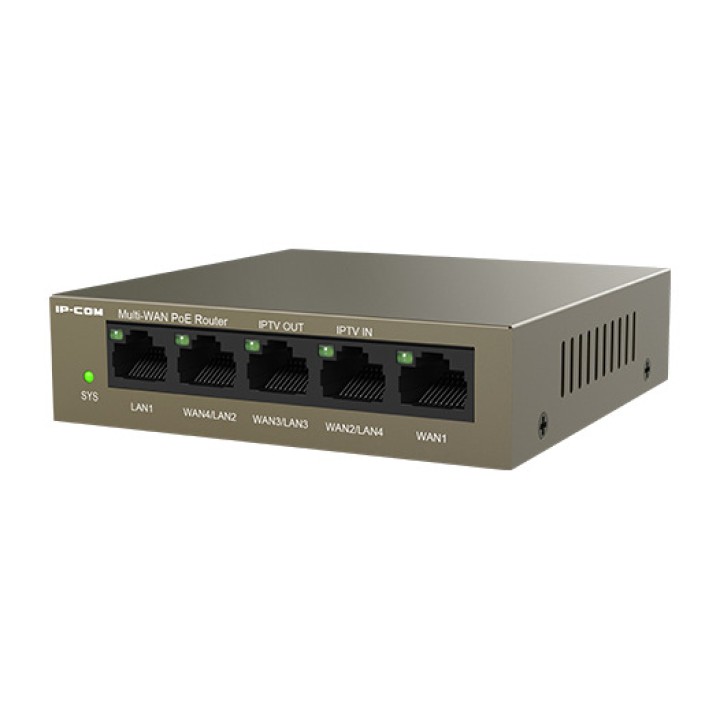IP-COM Router mit 4-Port-Power-over-Ethernet-Switch und