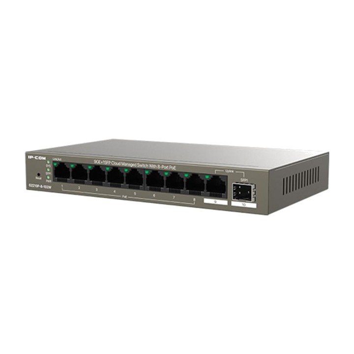IP-COM Cloud-verwalteter Gigabit-PoE-Switch mit 8 Ports und