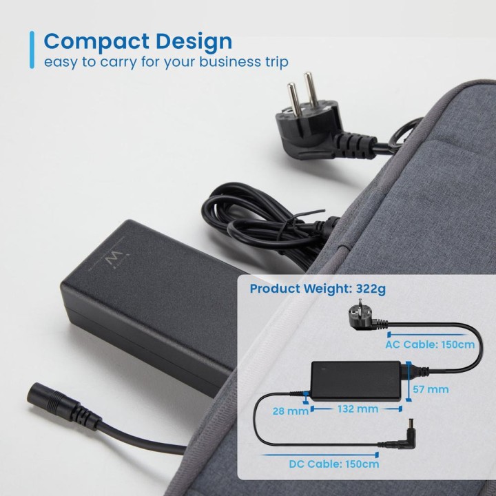 EWENT Cargador universal automático para portátil