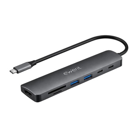 hub multiporta usb-c 7 in 1 con hdmi ew1152 4k