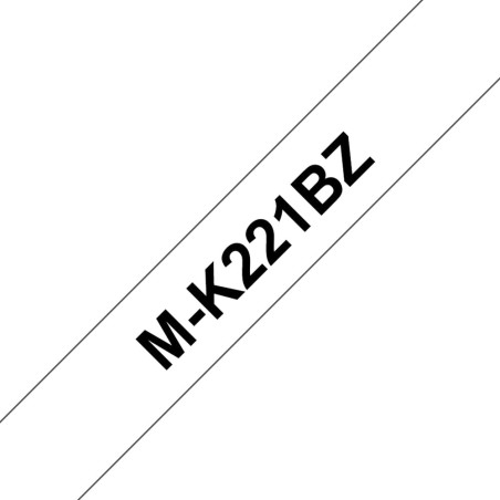 cinta no laminada para rotuladora m-k221bz 9mm x 8m