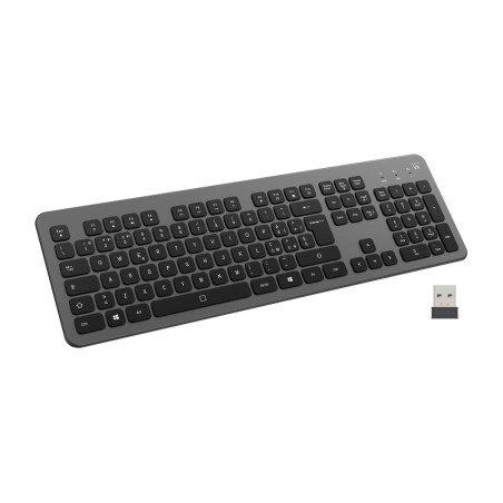 wiederaufladbare kabellose multi-device-tastatur mit bluetooth ew3296 2,4ghz 300mah