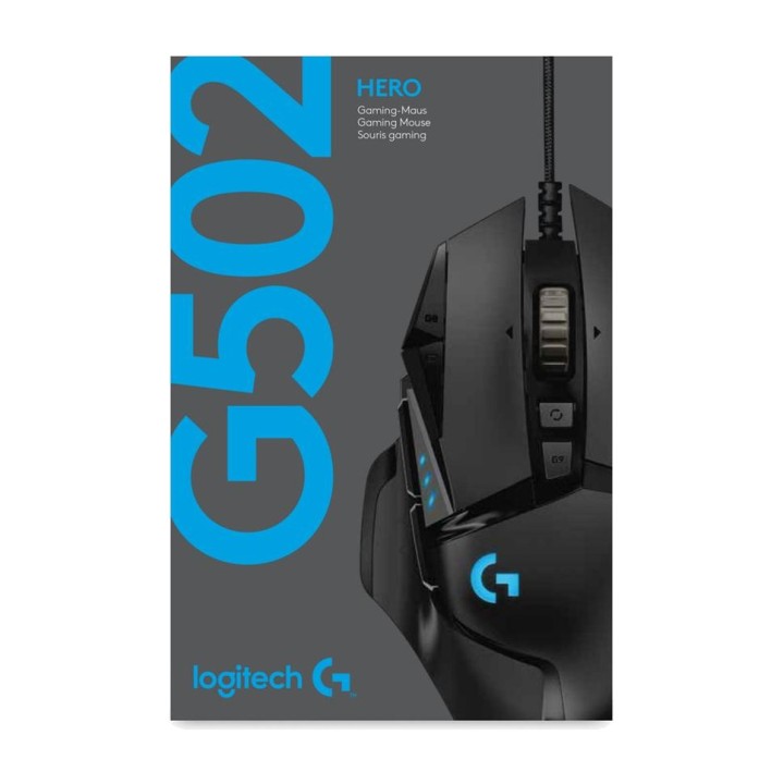 LOGITECH Mouse gamer com fio G502 HERO 25600DPI 910-005470