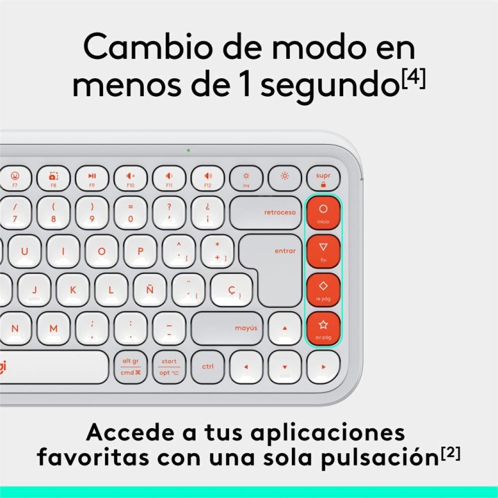 LOGITECH Tastiera wireless con tasti emoji personalizzabili