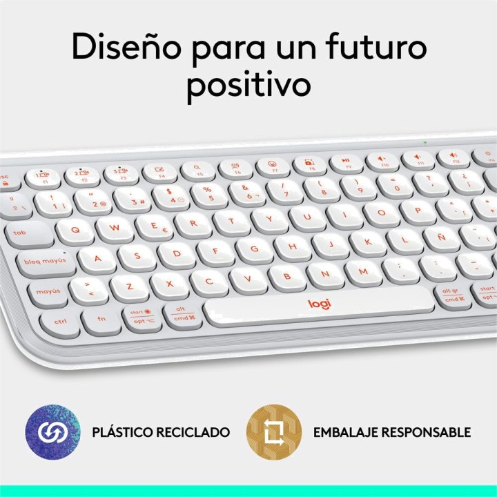 LOGITECH Teclado inalámbrico con teclas de emojis