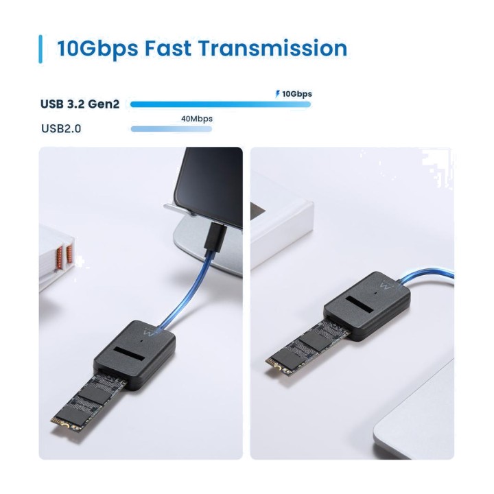 EWENT USB-C docking station for M.2 NVMe and SATA SSDs