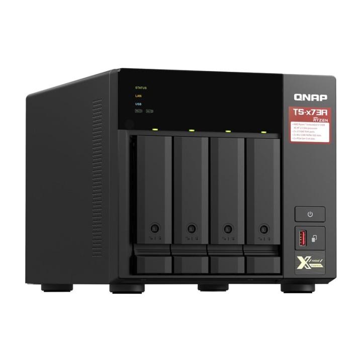 QNAP 4-bay tower NAS server without drives TS-473A RYZEN