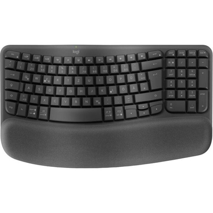 LOGITECH Wireless ergonomic wave keyboard in Spanish