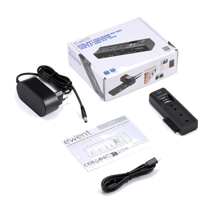 EWENT Clonatore e docking station per dischi rigidi SATA e