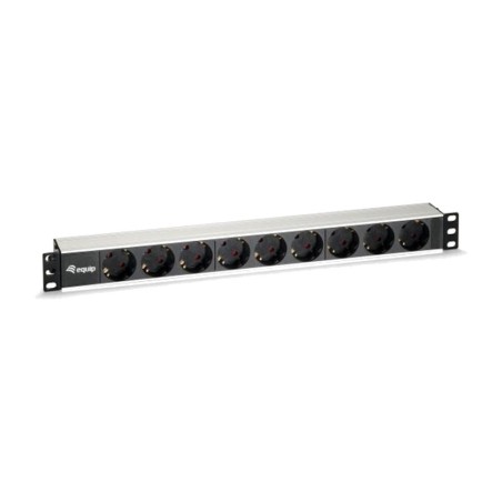 regleta de rack con 9 tomas schuko 333292 19" 1u