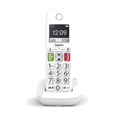 teléfono fijo inalámbrico dect con agenda para 150 números e290