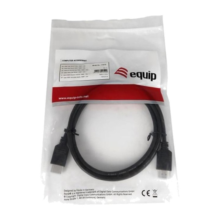 EQUIP HDMI cable with male connectors FHD 1,8M MGS0000023920